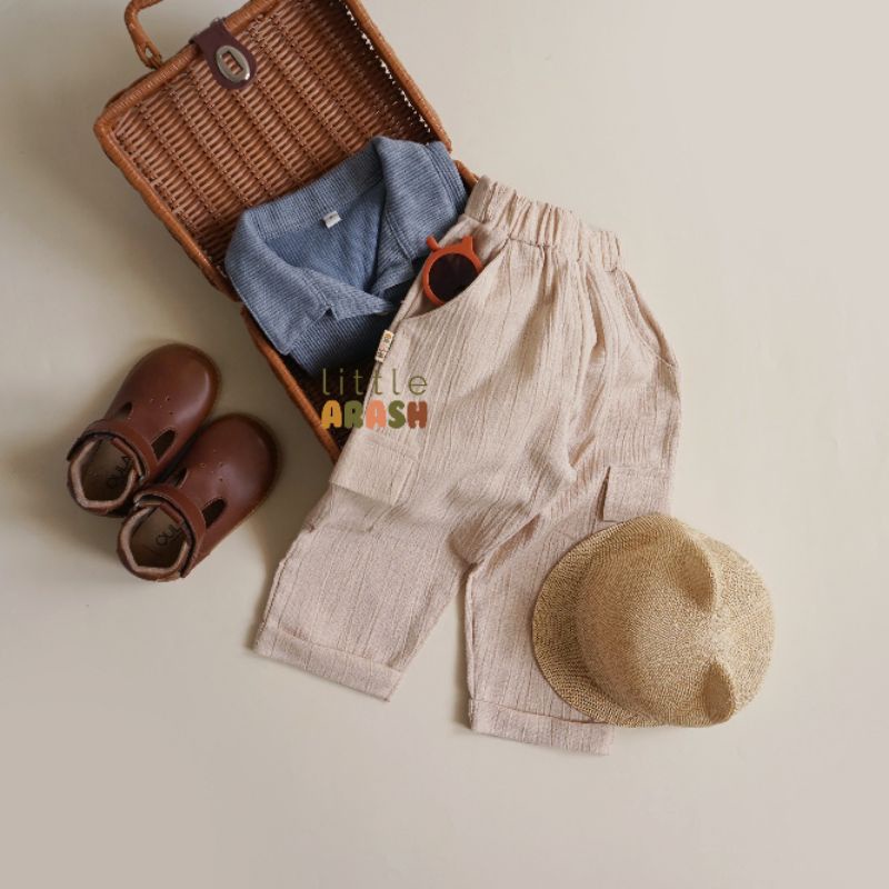 Little Arash | SHAGA CARGO PANTS | Celana kargo anak | Celana panjang anak