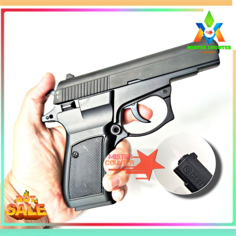 Korek Api Model CZ 83 Makarov Full Steel - Korek Api Gas Isi Ulang Api Las