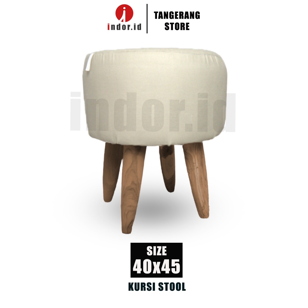 indor.id Kursi STOOL SOFA BULAT Size 40x45 Bahan KANVAS BUSA KENYAL Sofa Stool LEBIH BESAR/ Sofa Bul