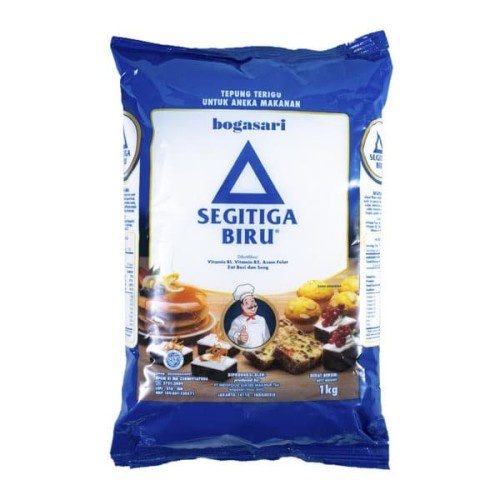 

Tepung Segitiga Biru 1kg / Terigu Segitiga Biru Kemasan / Repack 1kg