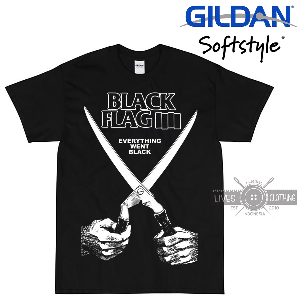 KAOS PREMIUM BAND BLACK FLAG EVERYTHING WENT