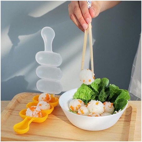 Cetakan Bola Nasi cetakan onigiri /Bola Nasi Bulat Bundar Cetakan / Rice Ball Molds Sushi/Cetakan sushi bento anak