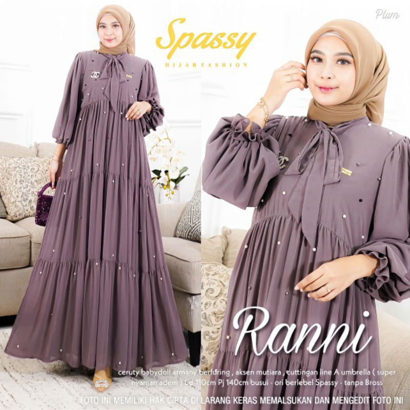 Ranni dress ceruty Payet terbaru