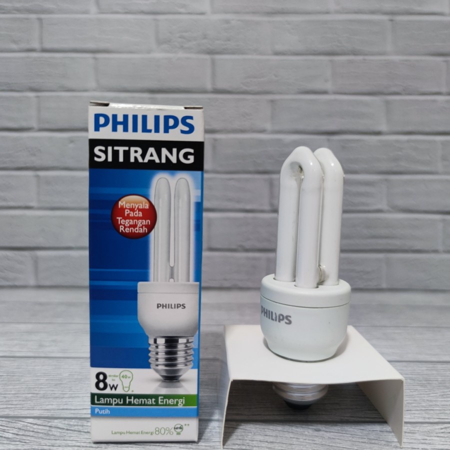 LAMPU PHILIPS SITRANG 8W 8 WATT PUTIH