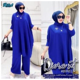 gita setelan wanita jumbo kekinian one set celana terbaru stelan muslimah