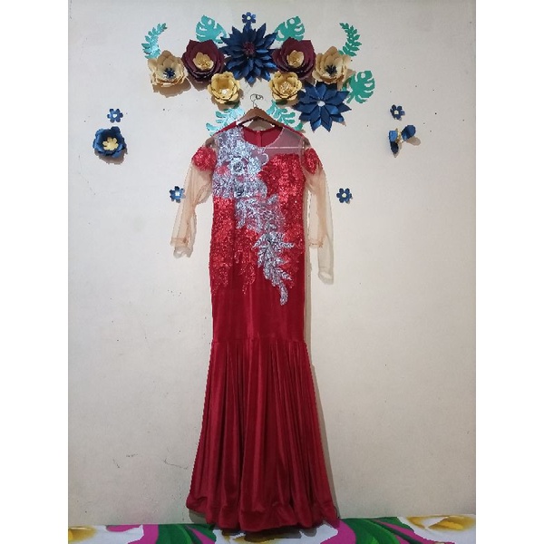 Dress bludru/Dress pesta