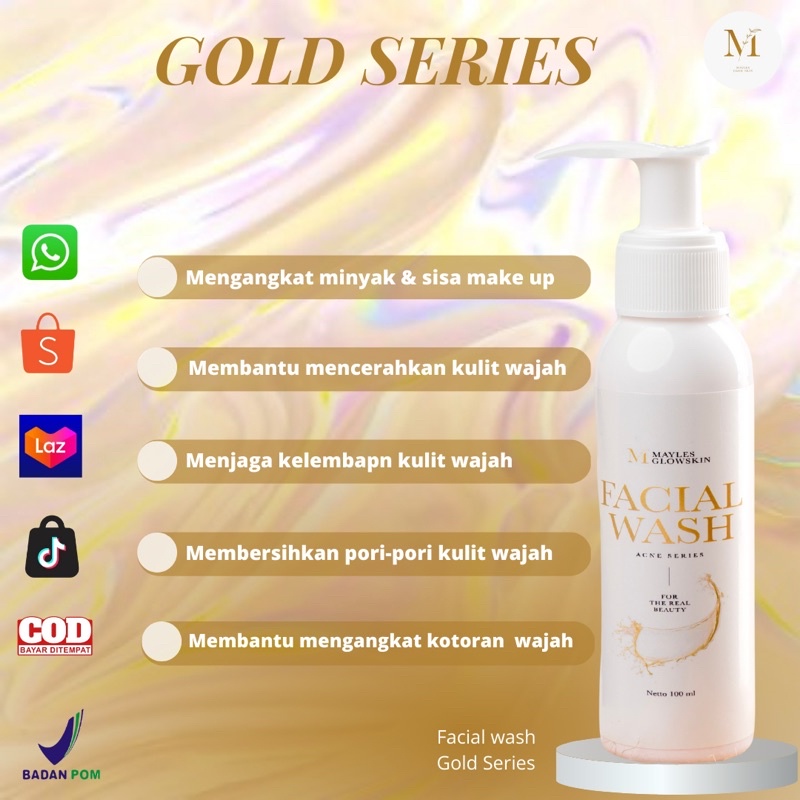 FACIAL WASH MAYLES GLOW SKIN BY MUTIARA AYU LESTARI