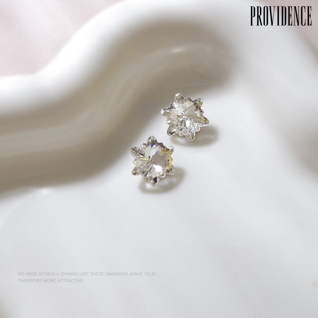 Providence 2Pcs Nail Art Berlian Imitasi Menunjuk Bawah Bersinar Tiga Dimensi DIY Berkilau Berkilau Tidak Teratur Manicure Berlian Palsu Wanita Pasokan