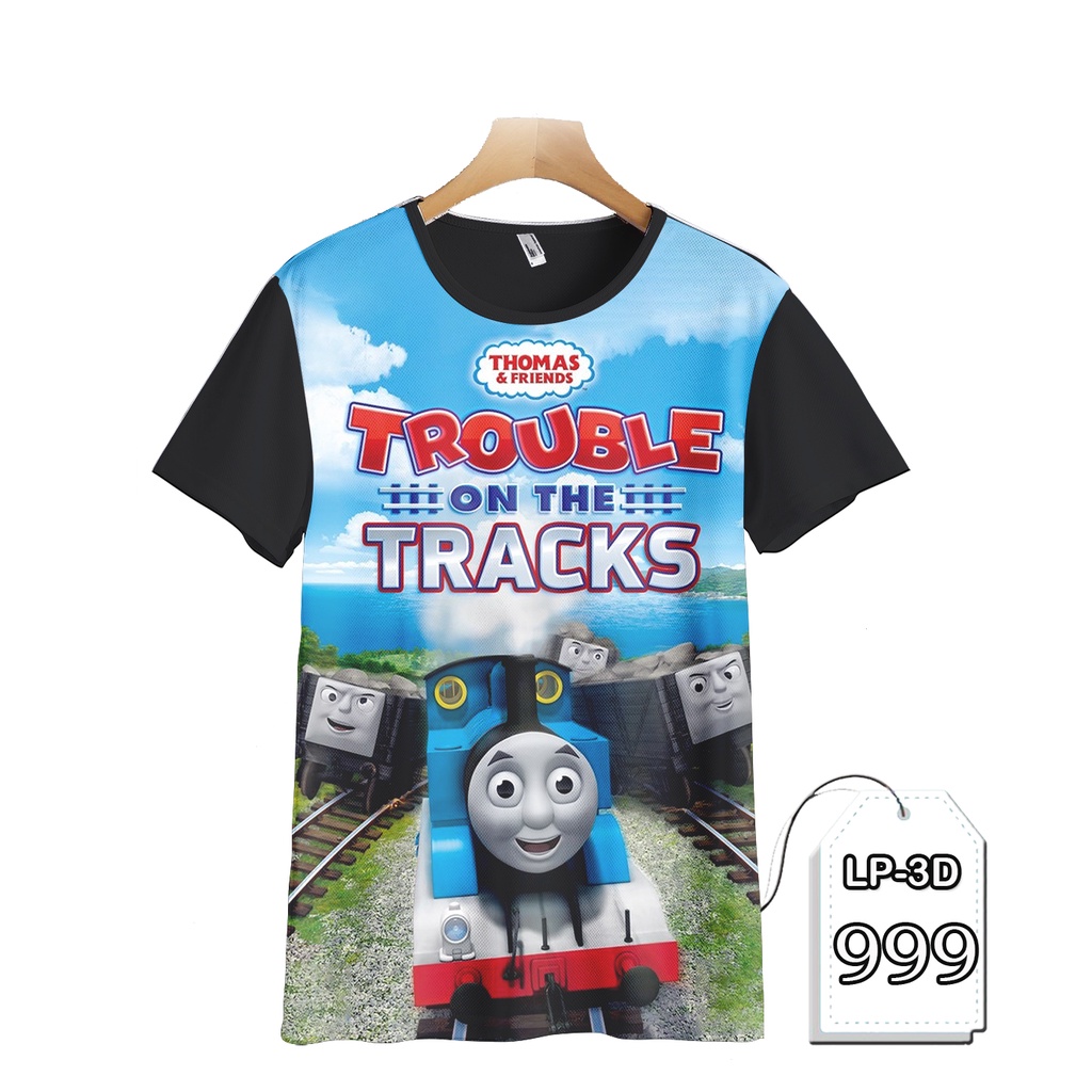 KAOS THOMAS AND FRIENDS FULL PRINTING KAOS T-SHIRT ANAK DAN DEWASA 3D Premium #LP3D-999
