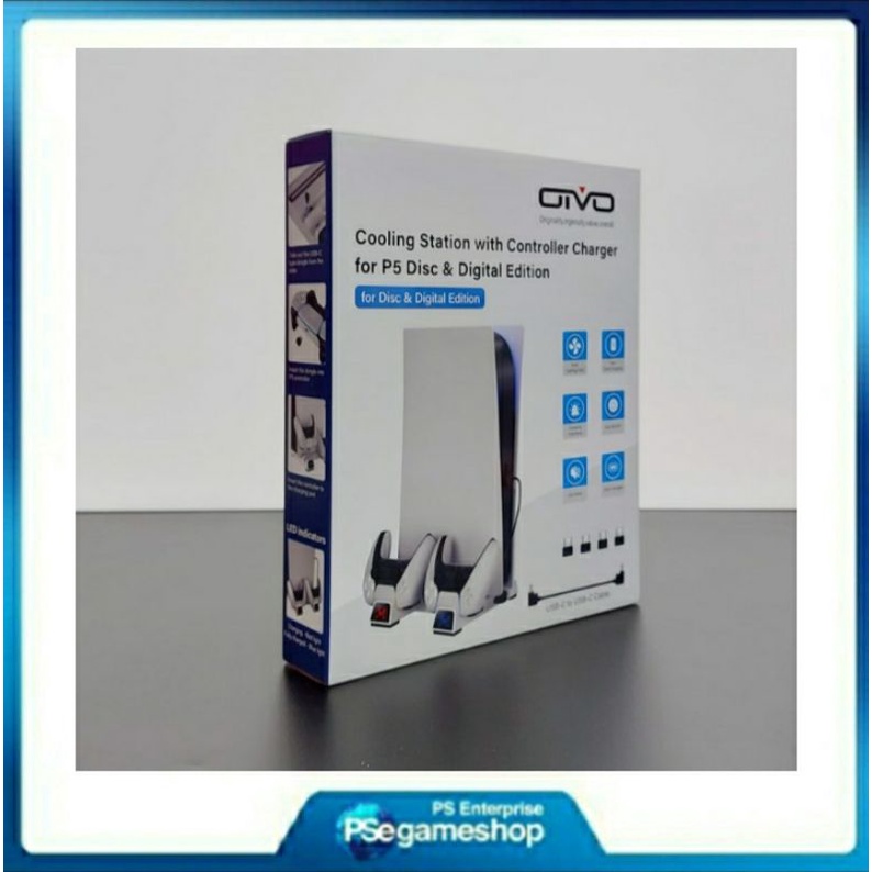 OIVO Cooling Station with Controller Charger For P5 Disc &amp; Digital Edition