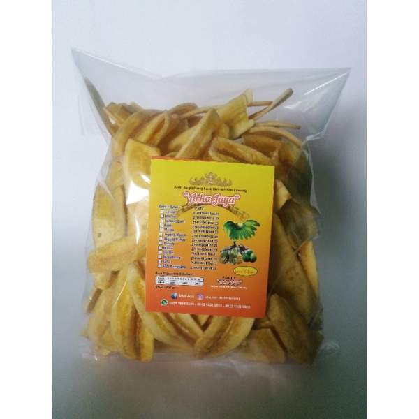 

250g Keripik pisang kepok khas Lampung gurih & manis