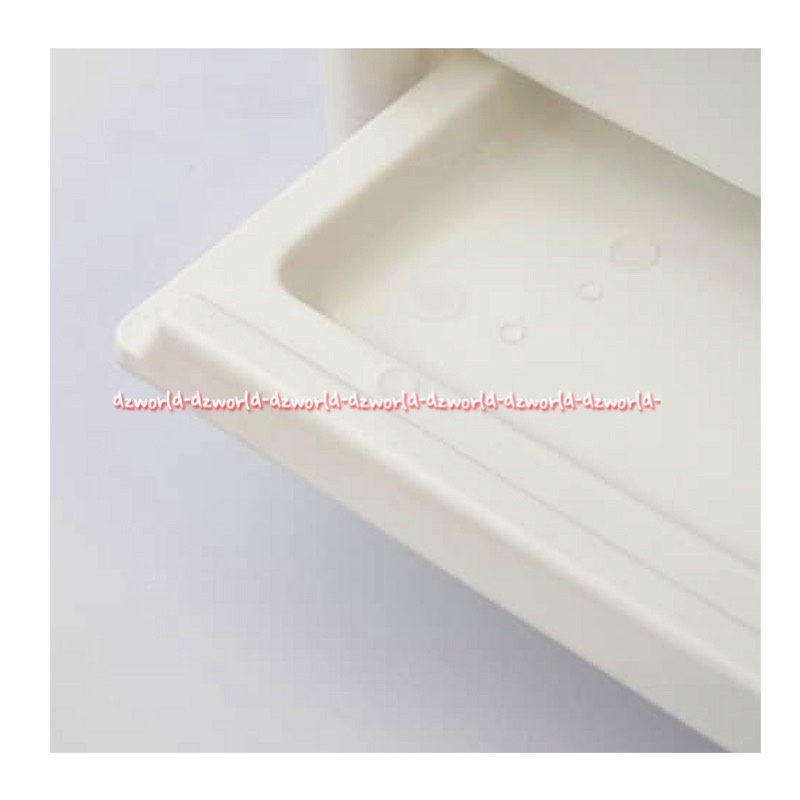 Stora Shelf Dish 2tier With Top White Rak Piring 2tingkat Dengan Tutup Warna Putih Mudah dipindahkan Storage