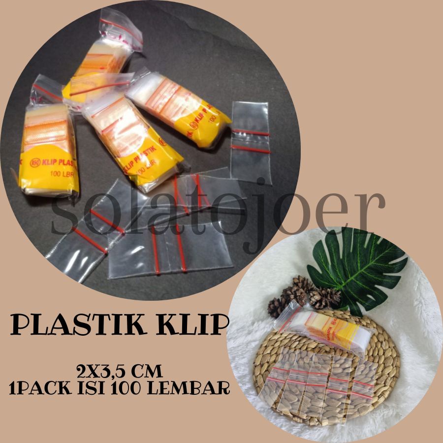 ❤[NEW VARIANT]❤plastik klip 2x3 atau klip plastik 2x3 putih tebal