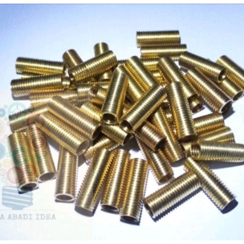 sok drat m8/12 drat dalam 12 luar 14 panjang 2,8 shok drat bos