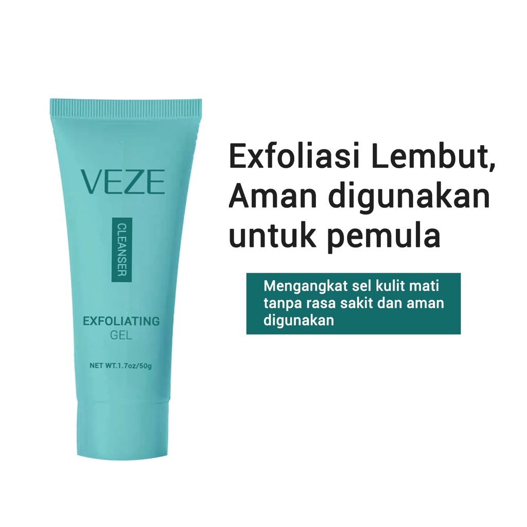 BPOM VEZE 3 Minutes Exfloating Gel Scrub Peeling Eksfloasi Wajah By Cleora Intensive Glow Mask Hydro Boost CJR