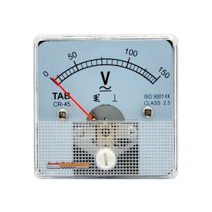 Volt Meter Analog AC / DC 150 V CR45 TAB