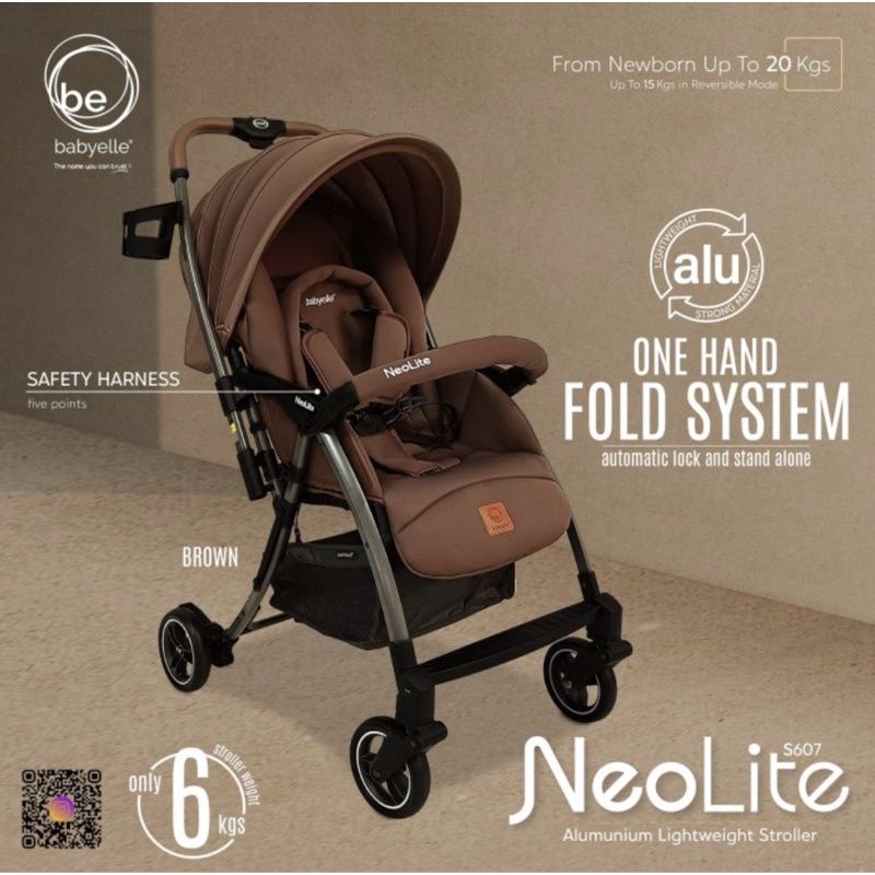 Stroller BabyElle S 607 Neolite Reversible / Kereta Dorong Bayi Baby Elle Neo Lite