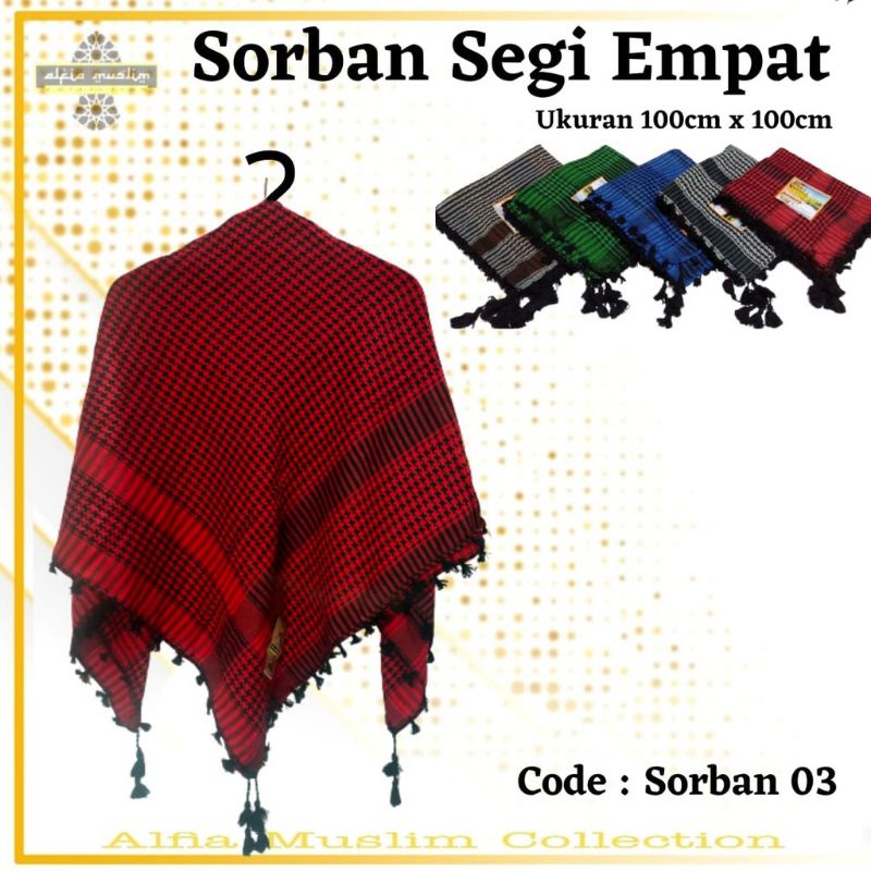 Sorban Segi Empat Sorban Motif Rombe Sorban Haji