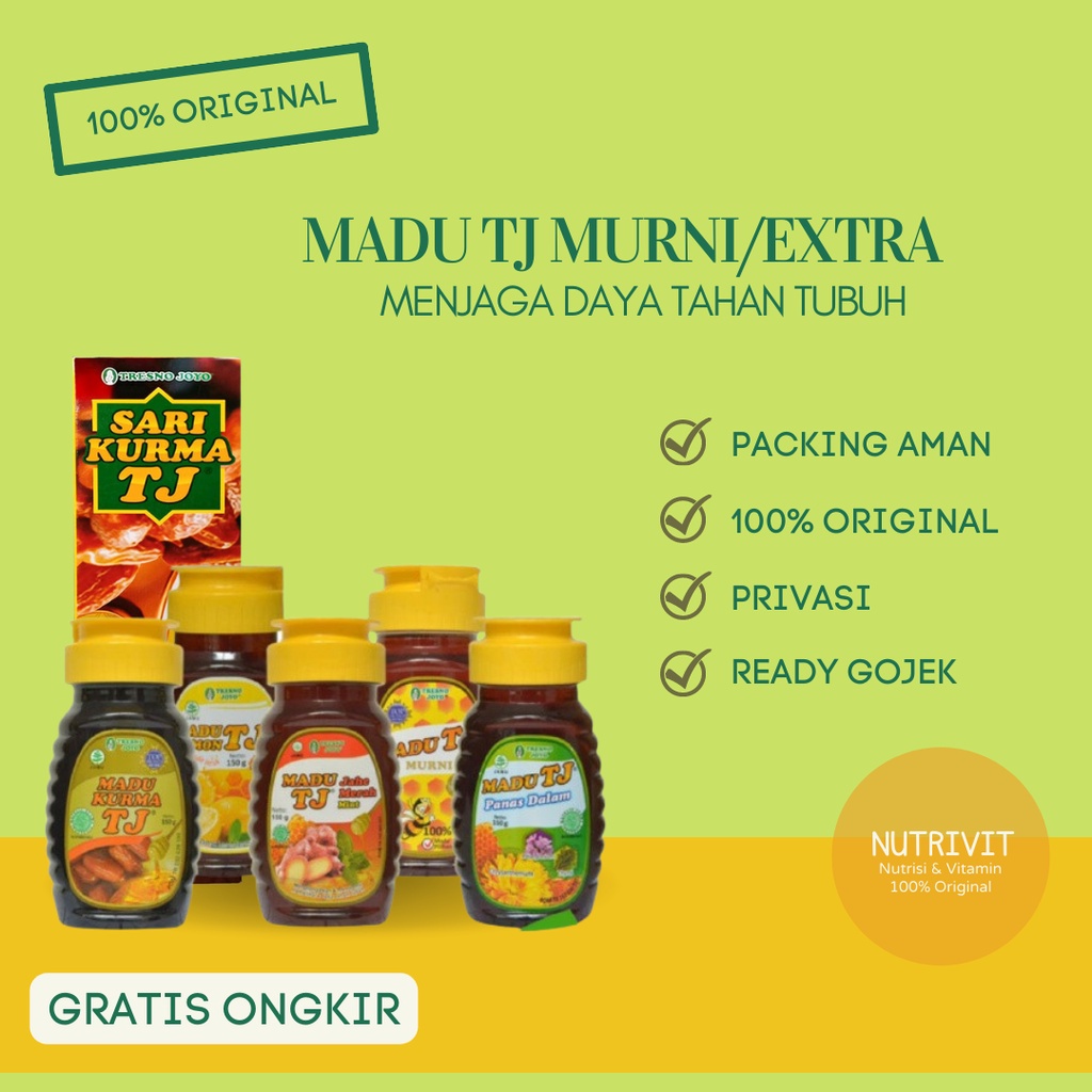 

MADU TJ ALL VARIANT / MURNI/EXTRA/PANAS DALAM/ KURMA