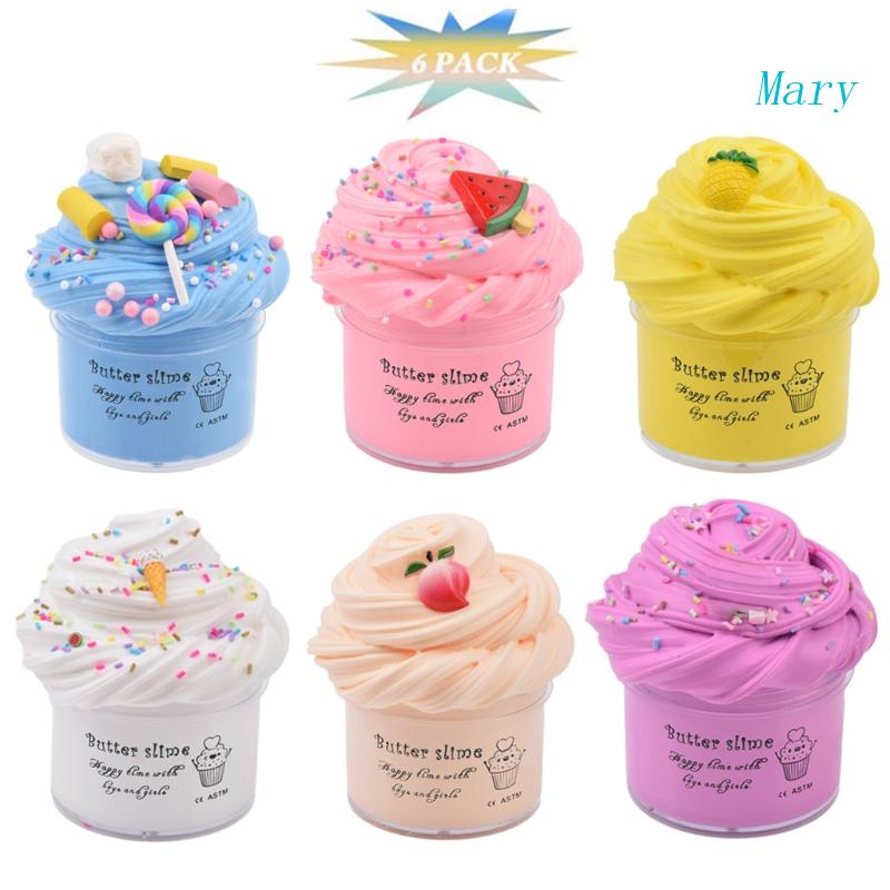 Mary Soft Cloud Slime Cotton Fluffy Foam Mini Clay Diy Mainan Dekompresi Mucus