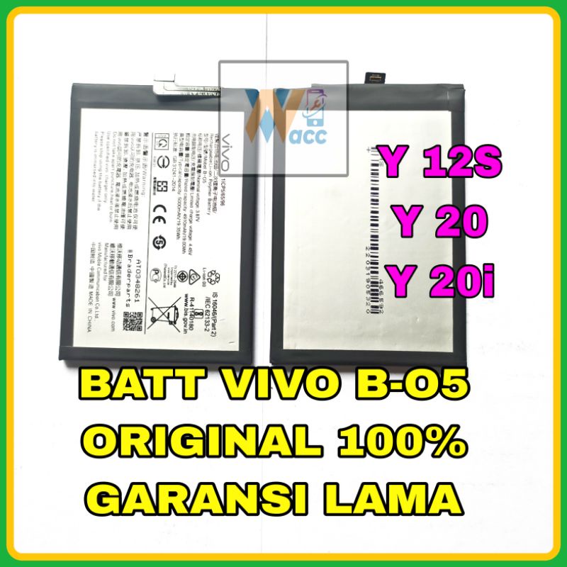 BATERAI VIVO Y20 / BATRE VIVO Y20 / BATTERY VIVO Y20 B-05 ORIGINAL 100%