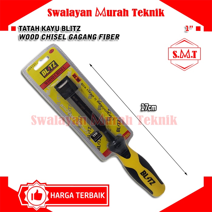 BLITZ Tatah Kayu 1" Pahat Kayu Gagang Fiber CRV 1 Inch Wood Chisel