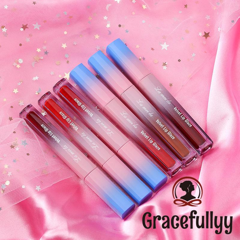 [COD]LAMEILA Lipstick Lip Glaze Lasting Moisturizing Liquid  lipstik lameila Waterproof Moisturizing-GY