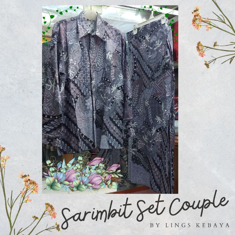 Batik Couple Sarimbit Set Kemeja Panjang dan Rok