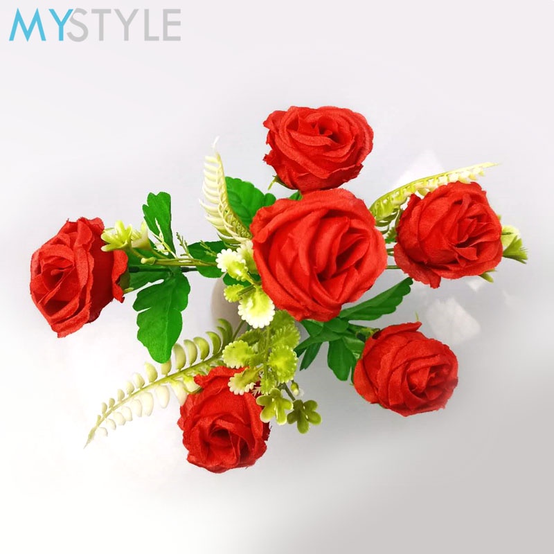 HAPPY TIME ROSE 6X09 BUNGA ROSE MAWAR BUNGA ARTIFICIAL DEKORASI PESTA WEDDING BOUQUET BUNGA BUKET BUNGA