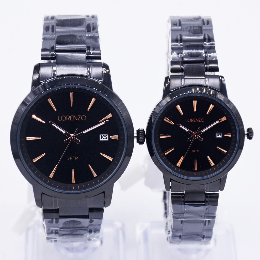 JAM TANGAN CAUPLE LORENZO 5108M 5108L 5108 ORIGINAL FREE BOX