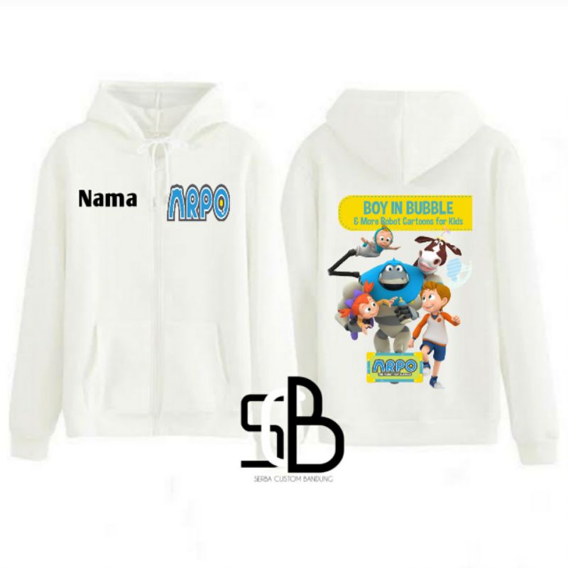 Zipper/Sweater Anak Robot Arpo Premium