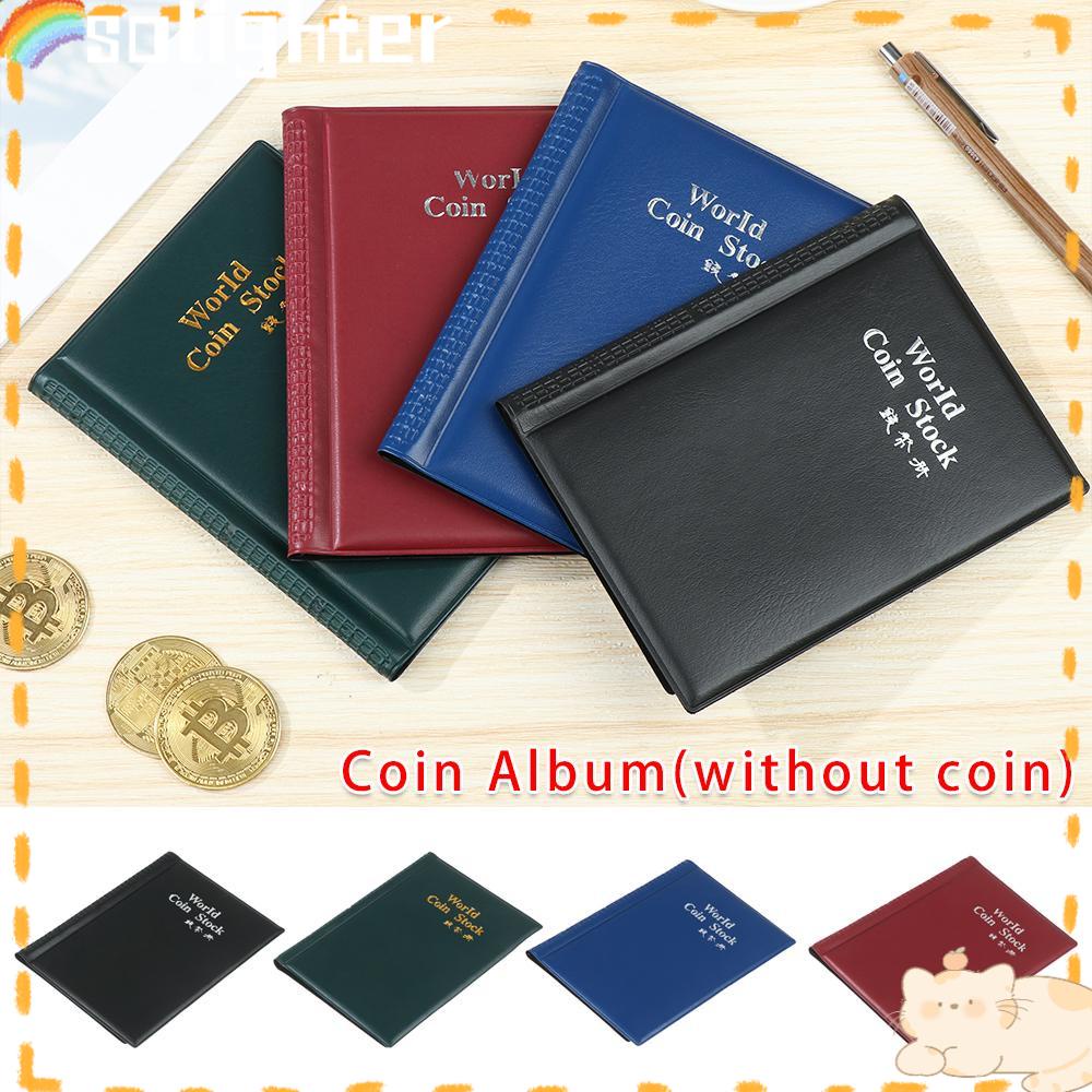 Solighter Coin Albums Mini Perlengkapan Rumah Koleksi Buku Sampul Depan Rusia