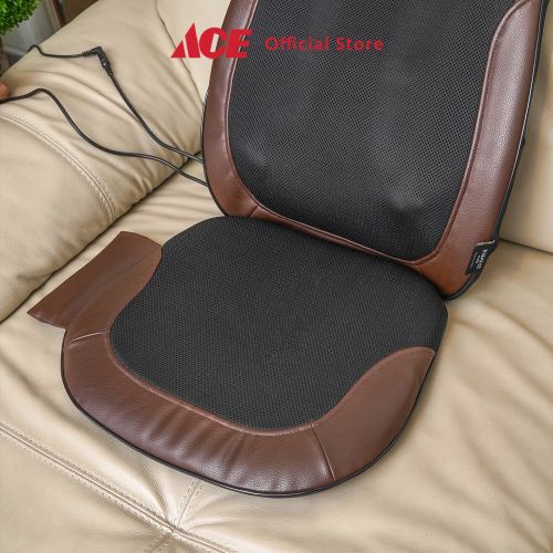 Ace Lexata Bantalan Kursi Pijat Shiatsu 3D 02 - Hitam/Cokelat Massage Seat Cushion Alat Pijat Duduk Punggung Electric Massager Alat Kesehatan-5