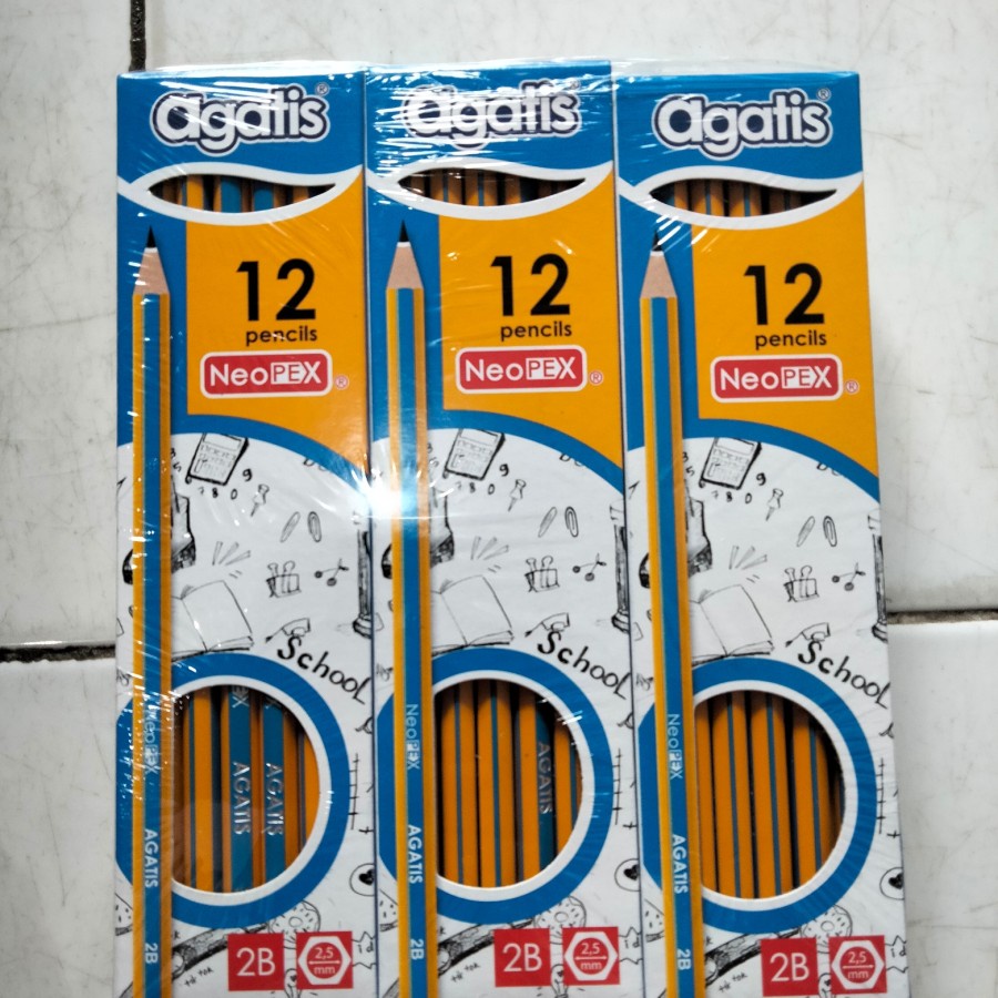 

Pensil 2B Agatis isi 12 Pcs