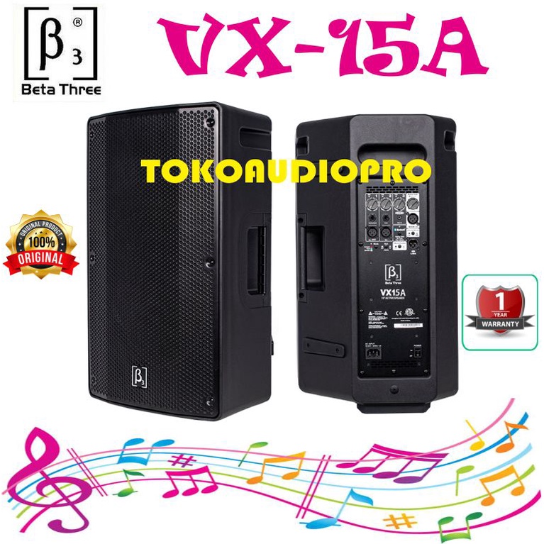 Jual Speaker Aktif Beta 3 Vx15a 15 Two Way Full Range Aktif Speaker Beta Three Vx 15a Shopee 1360