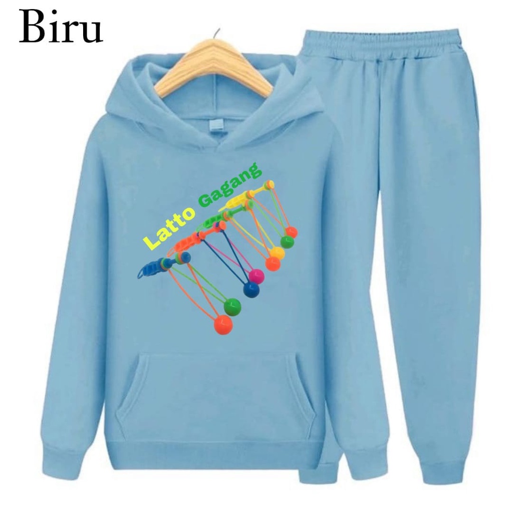 Hzl_outfit Sweater Setelan Hoodie Anak Lato Gagang Virel S.M.XL