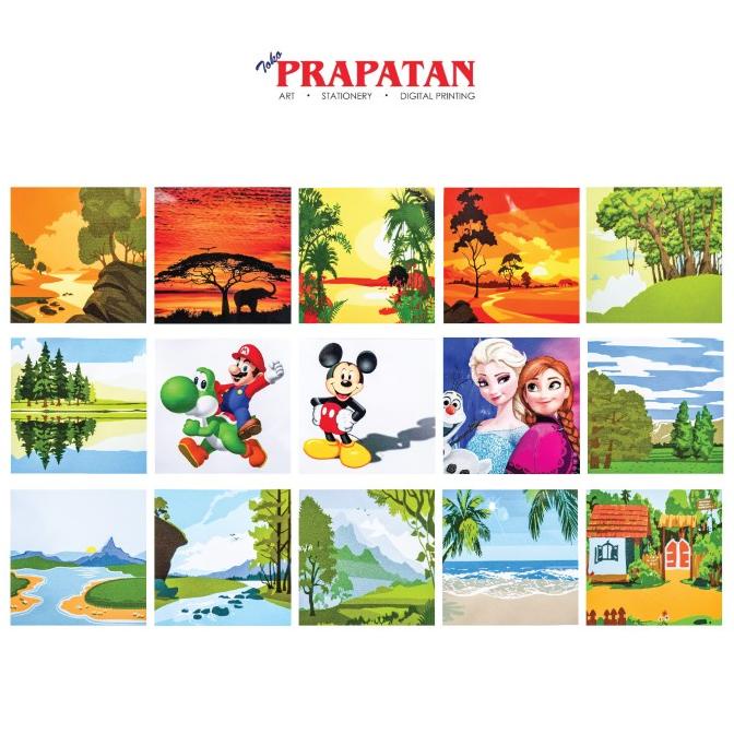 

Paint By Number 20x20cm With Wooden Frame RAM Collection