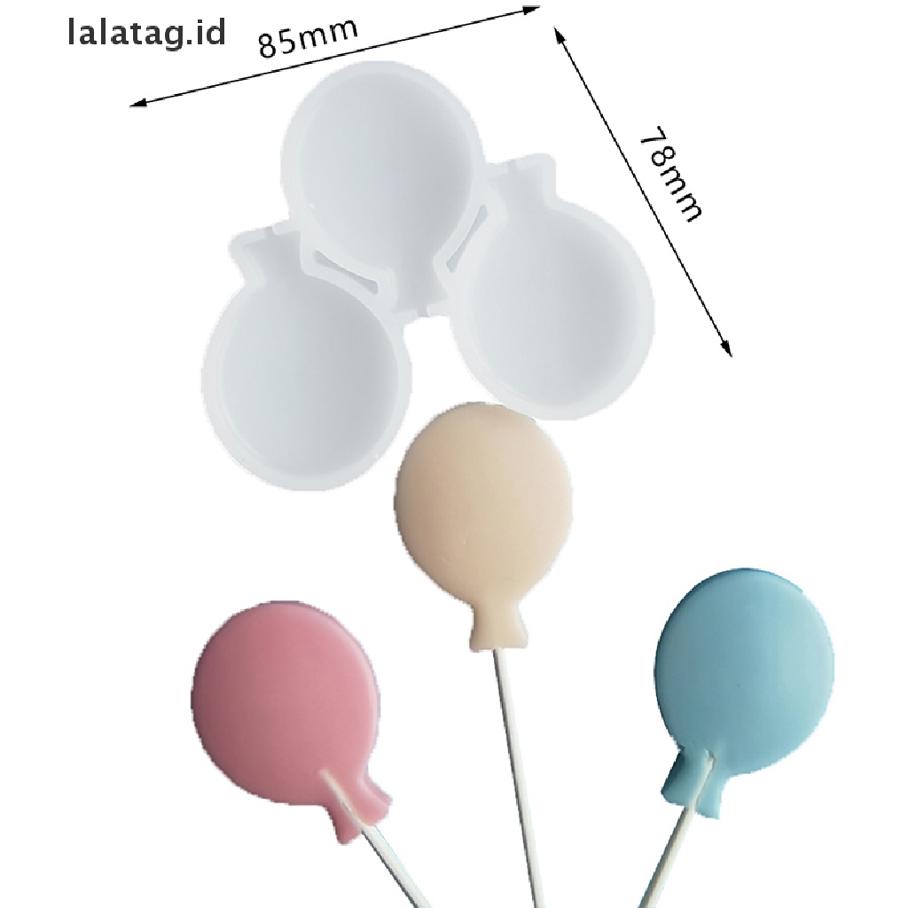 [lalatag] Cetakan Silikon Balon DIY Lolipop Fondant Candy Resin Clay Cetakan Coklat [ID]