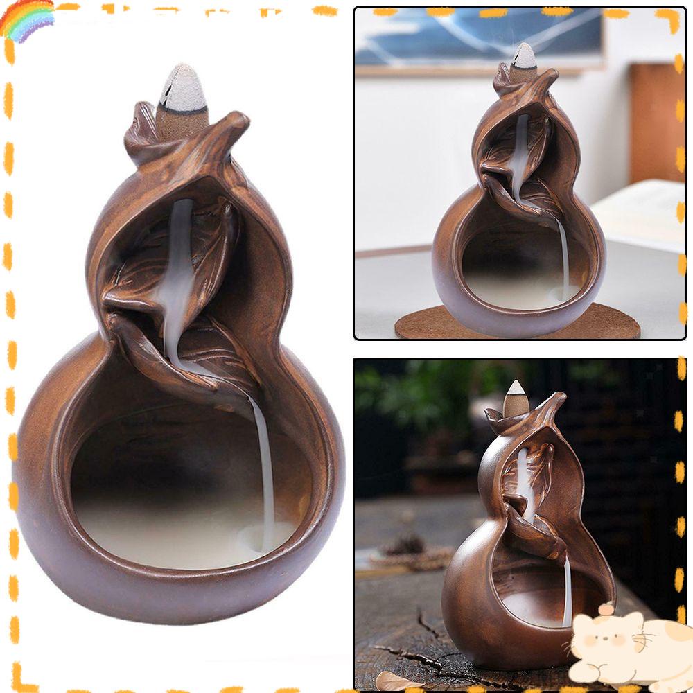 Solighter Incense Burner Kerajinan Tangan Meditasi Keramik Tungku Aromaterapi