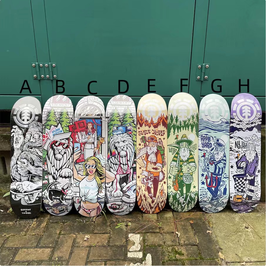 ELEMENT pro double kick tail skateboard deck Double Kick Tail Pro Deck 31 * 8Inch