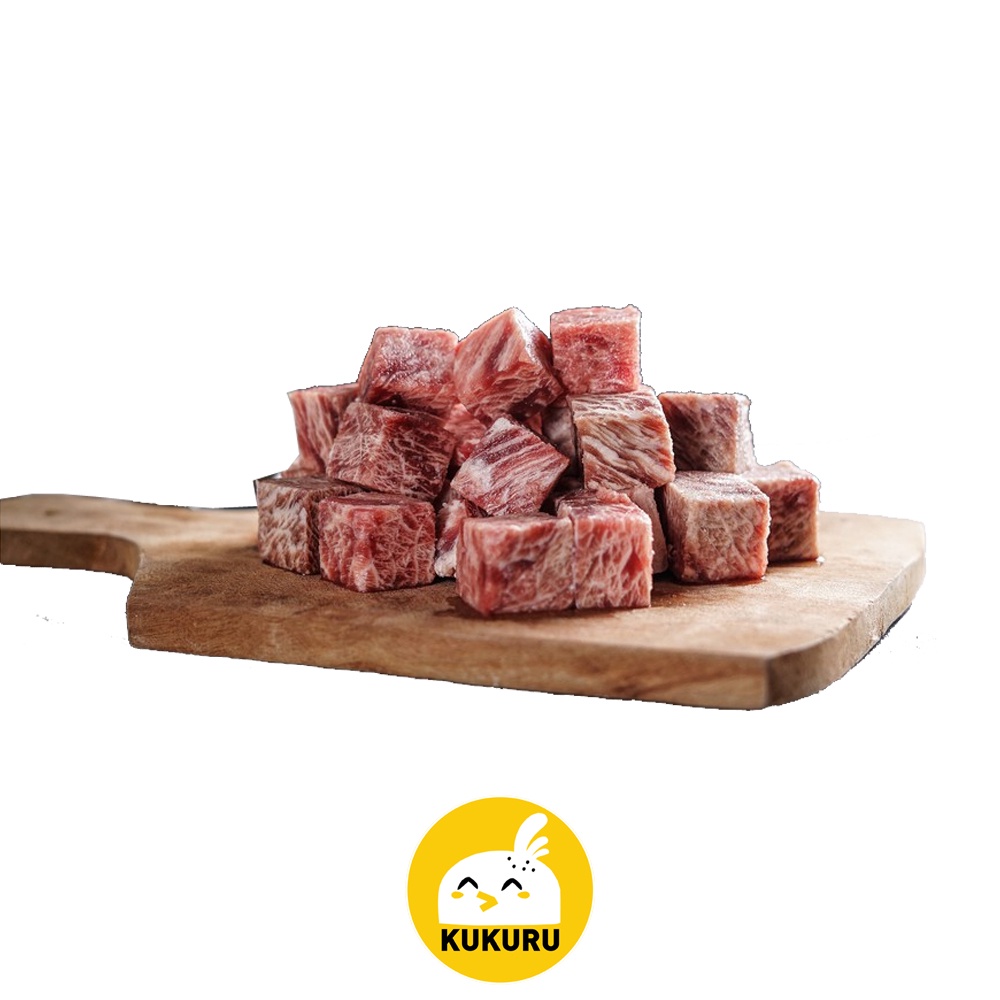 

SAIKORO MELTIQUE WAGYU BEEF CUBE / DAGING SAIKORO 0,5 KG (FRESHLY FROZEN)