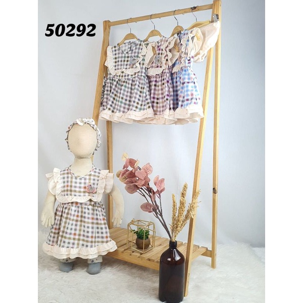 VERRY VERA - DRESS DAN PITA BAYI 0-1TAHUN  - SETELAN BAJU ANAK PEREMPUAN - SET BAJU BAYI