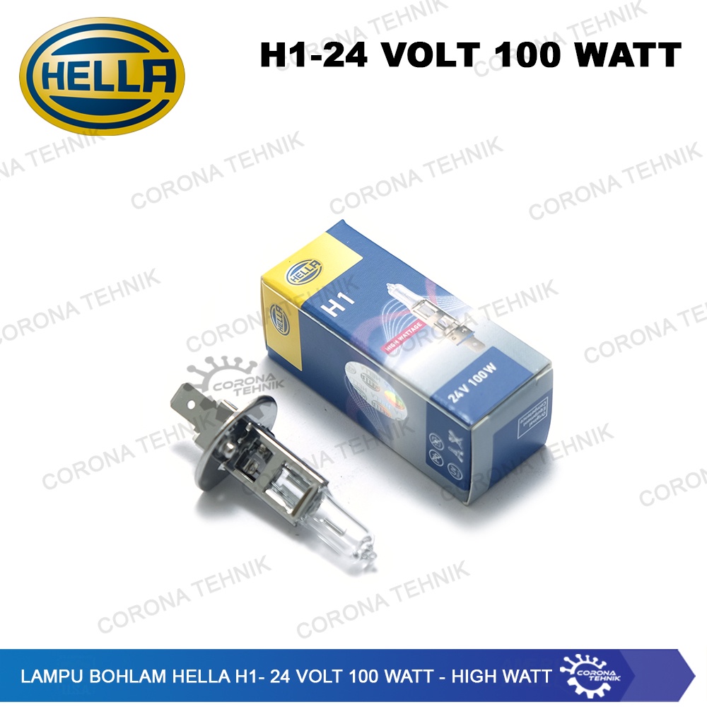 H1 - 24 Volt 100 Watt - High Watt Lampu Bohlam Hella