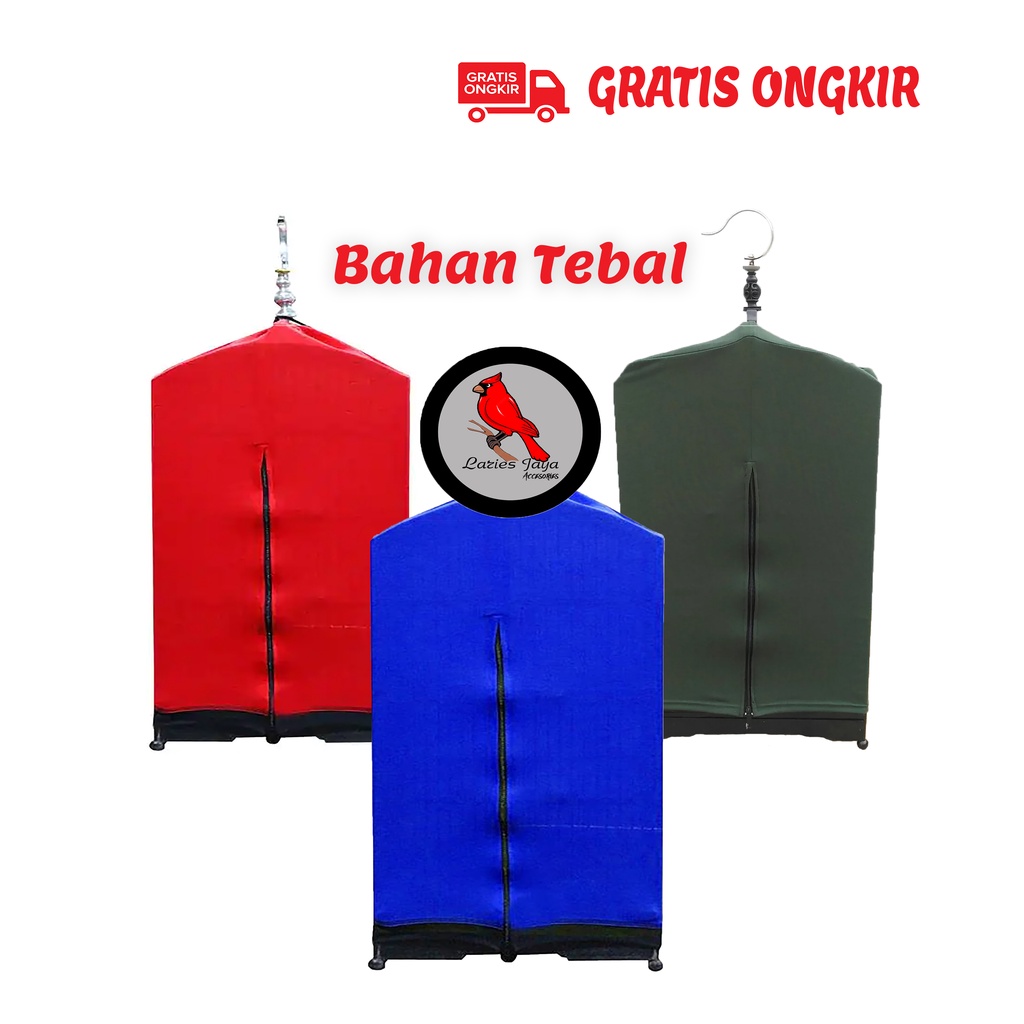 KERODONG KRODONG KERUDUNG SANGKAR BURUNG KOTAK 3 35X40 TEBAL POLOS MURAH TERBARU