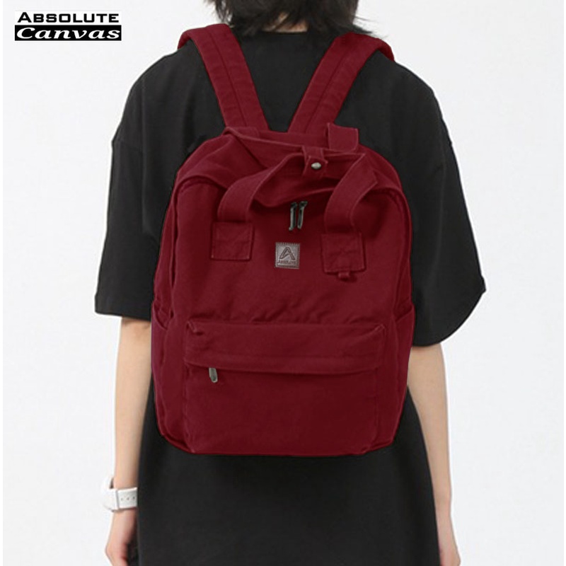 ABSOLUTE Tas Ransel Wanita Imbort Kantor Kerja Sekolah Kuliah Outdoor Trendy Kore - TAS RANSEL LAPTOP