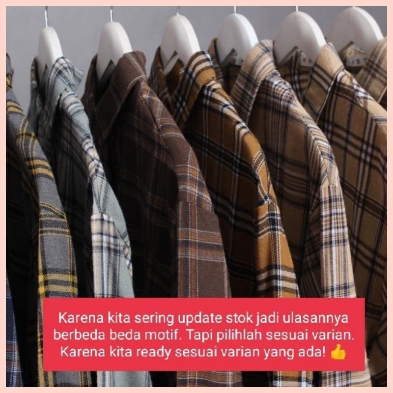 Atasan Wanita Kemeja Flanel Wanita Flannel Wanita Kualitas Premium Flannel Kemeja Kotak Kotak Cewek Best Seller Flanel Cewek