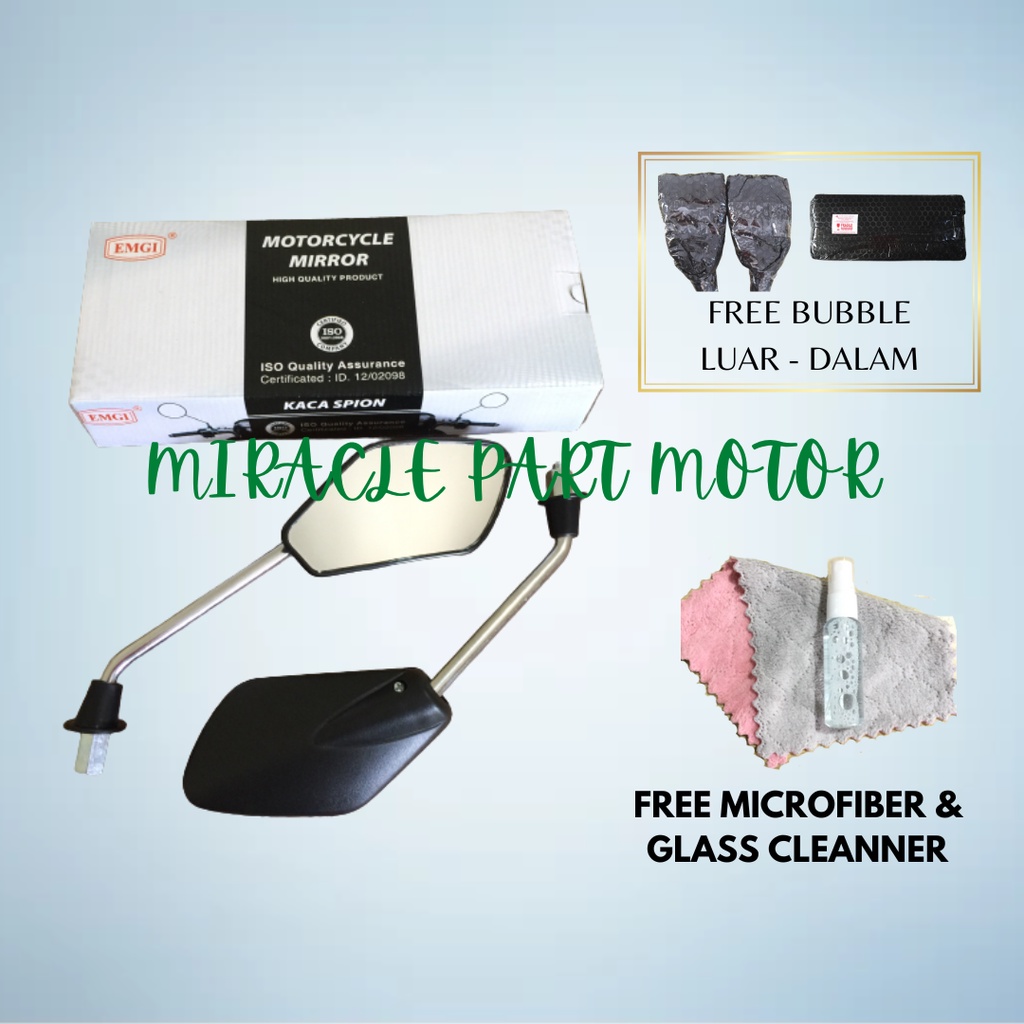 Spion Motor Suzuki SHOGUN SP DRAT 12 Model Standart Kualitas Ori merk EMGI 9409