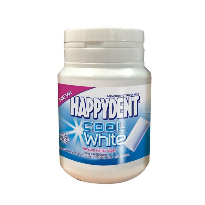 

HAPPYDENT White Mint Botol 52.8 g