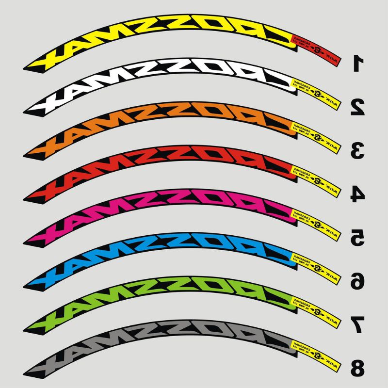 Decal Rim's Crossmax Stiker Velg 26-27.5 -  Decal Stiker Rims Velg Sepeda Mtb Crossmax - Stiker Velg