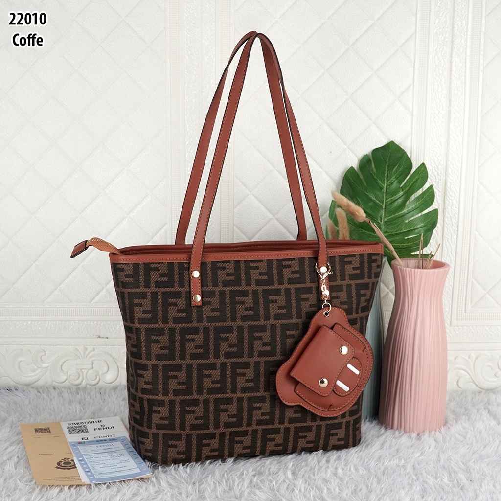 FD TOTE WITH ZIPPER  22010